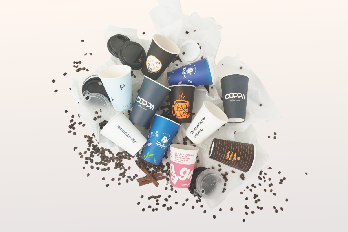 Бумажные стаканчики с логотипом