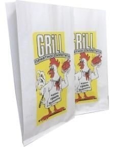 Бумажные пакеты ламинированные для курицы-гриль