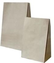 Бумажные пакеты с прямоугольным дном  без ручек Крафт