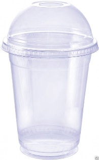 Пластиковый стакан с крышкой