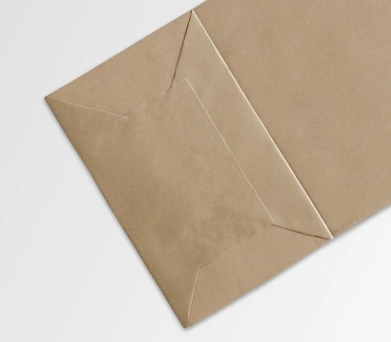 Пакет с прямоугольным дном крафт 90x60x255