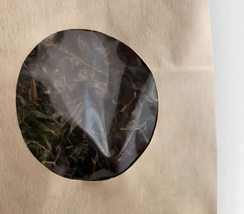 Крафт пакет с прямоугольным дном с окном 90(40)х60х255