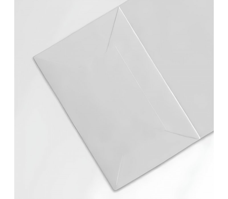 Пакет с прямоугольным дном белый 100x70x255