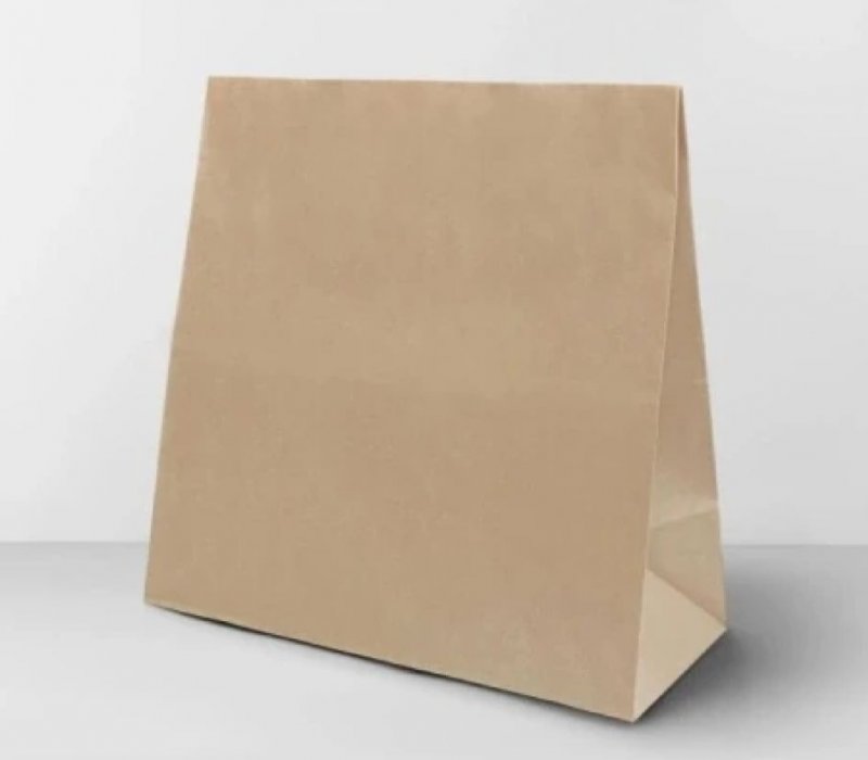 Пакет с прямоугольным дном крафт 310x200x340 (70 г/м²)