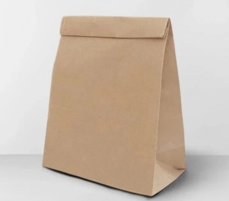 Пакет с прямоугольным дном крафт 310x200x340 (70 г/м²)