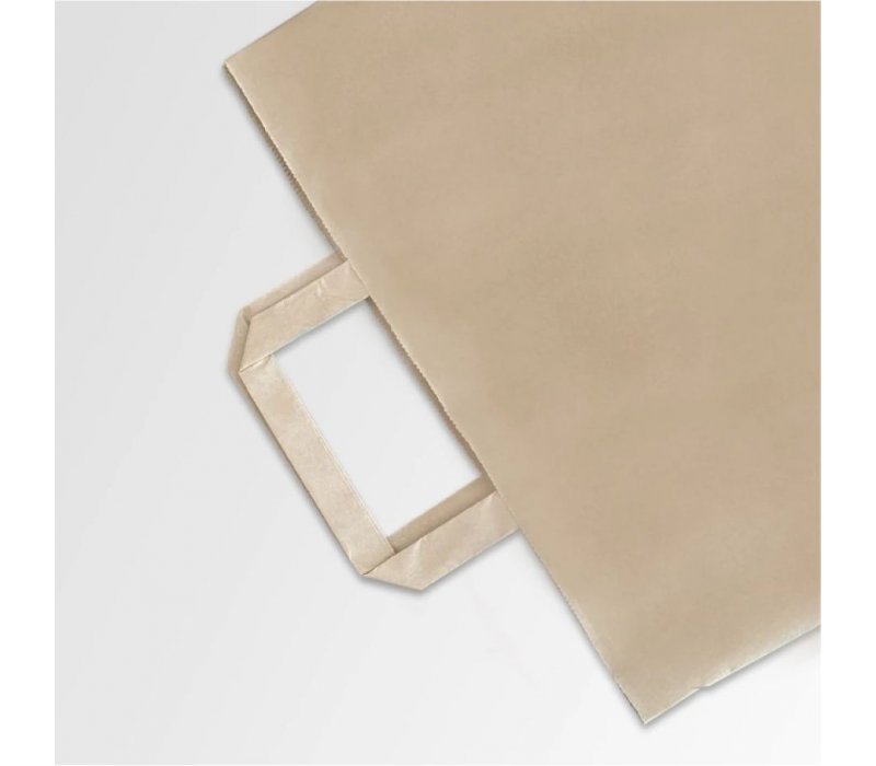 Крафт пакет с плоскими ручками 350x150x450