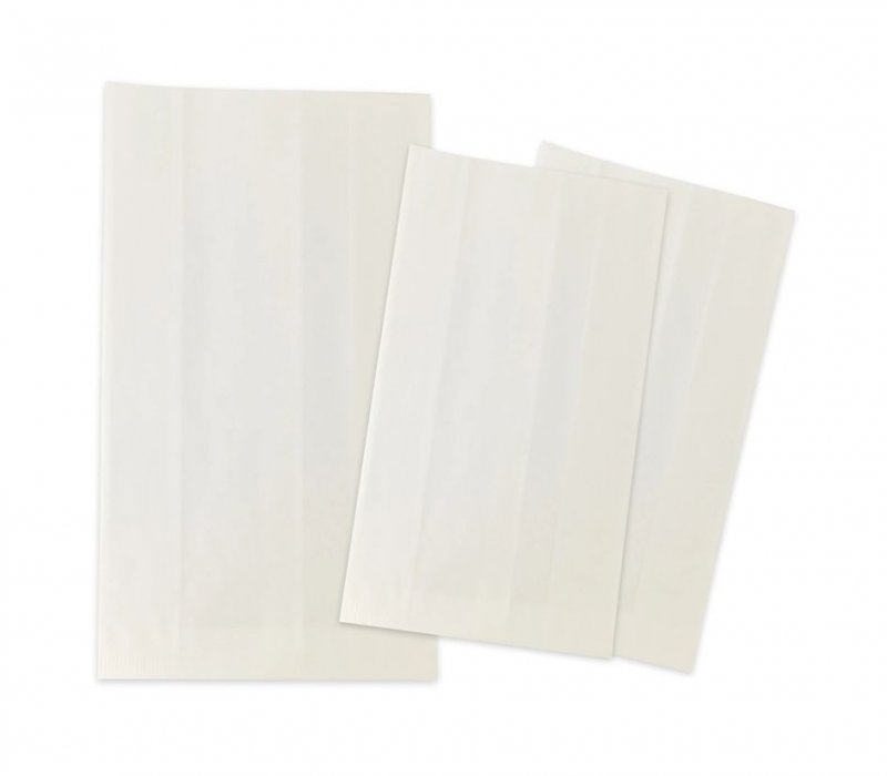 Белый пакет ламинированный для куры-гриль 300x200x70