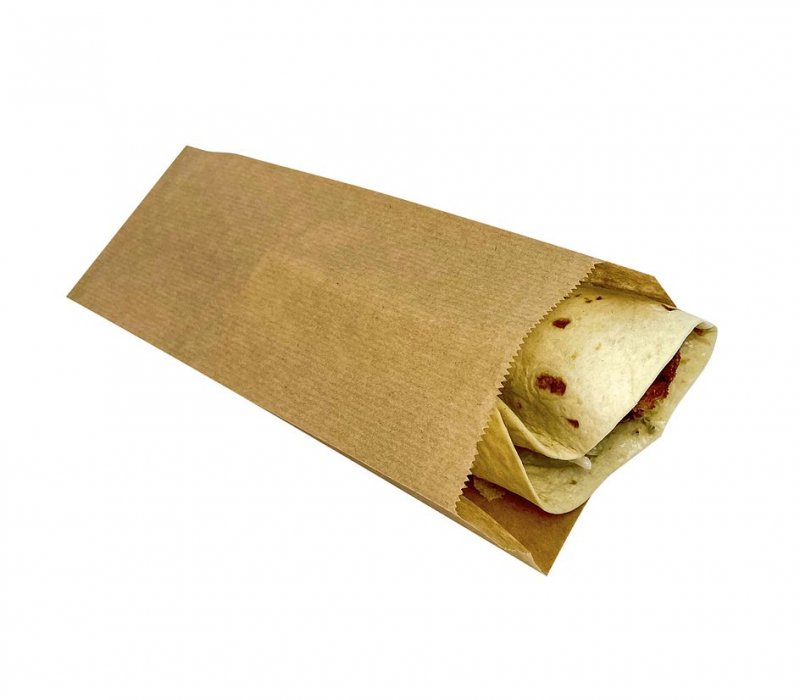 Крафт пакет ламинированный для шаурмы 320x100x50