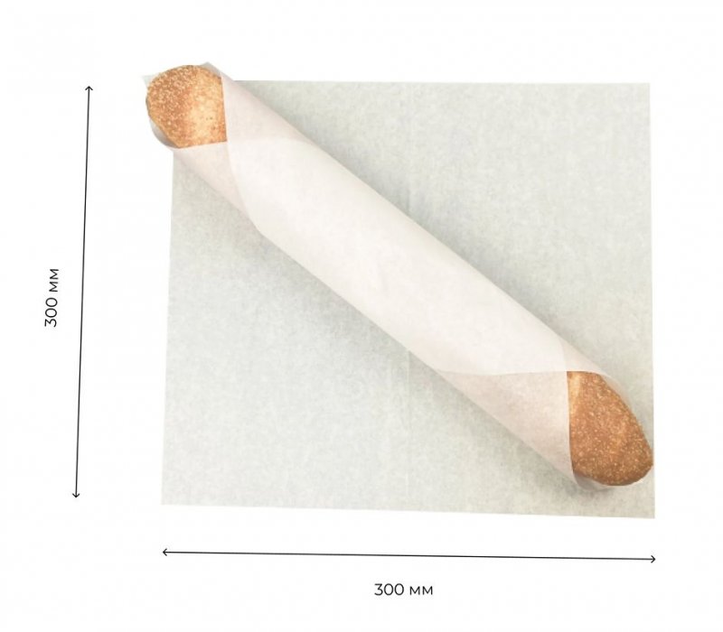 Бумажная обёртка 300x300 жиростойкая