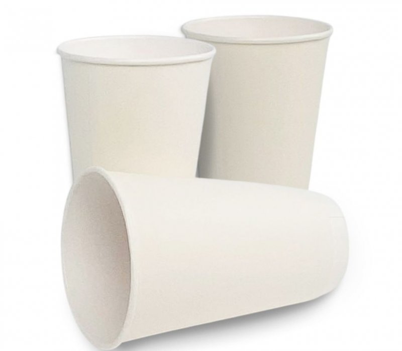 Бумажный стакан 450 мл белый, 2-слойный