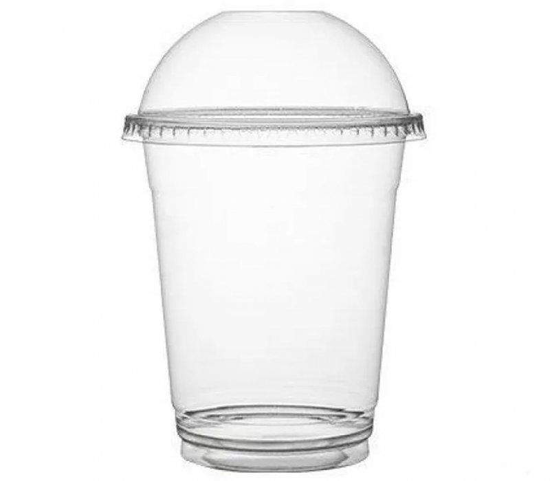 Пластиковые стаканы с крышкой 400 мл