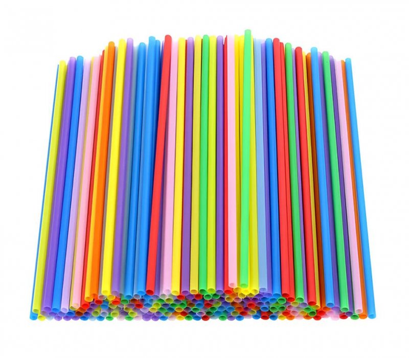 Трубочка толстая 8x240 цветная