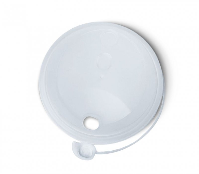 Крышка с питейником "Флип-топ" прозрачная 90 мм для бумажного стаканчика