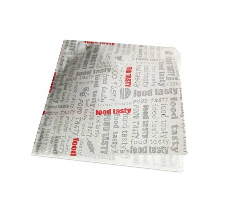 Белый жиростойкий уголок для фаст-фуда 150x150 с печатью
