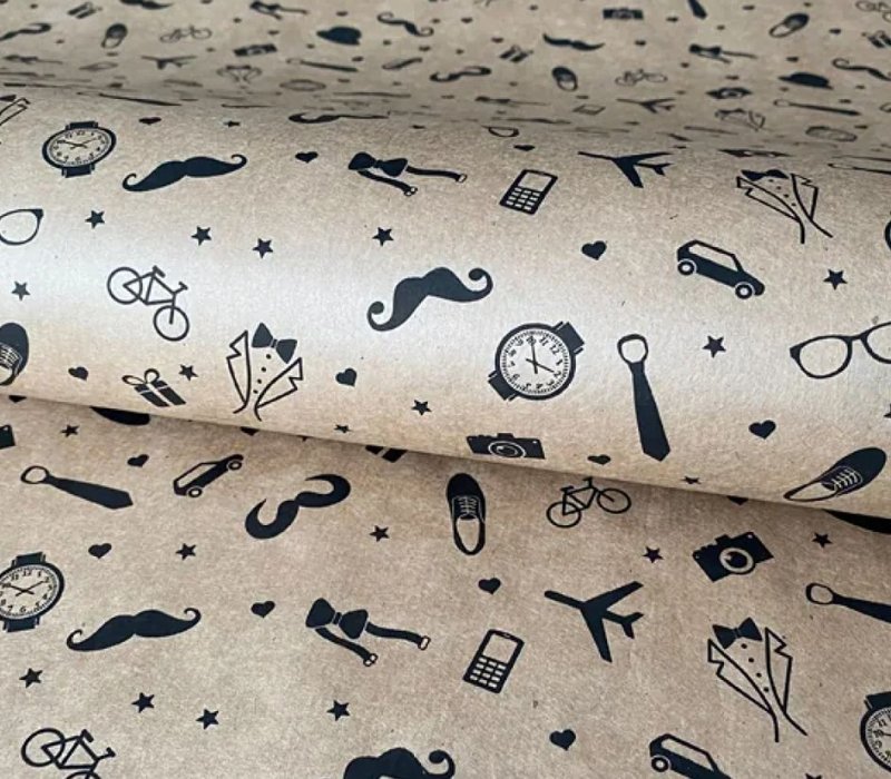 Крафт бумага в рулоне 0,71х10 м "Brutal"