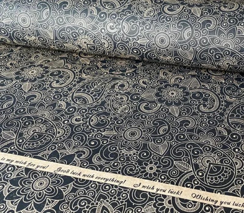 Крафт бумага в рулоне 0,71х10 м "Огурцы"