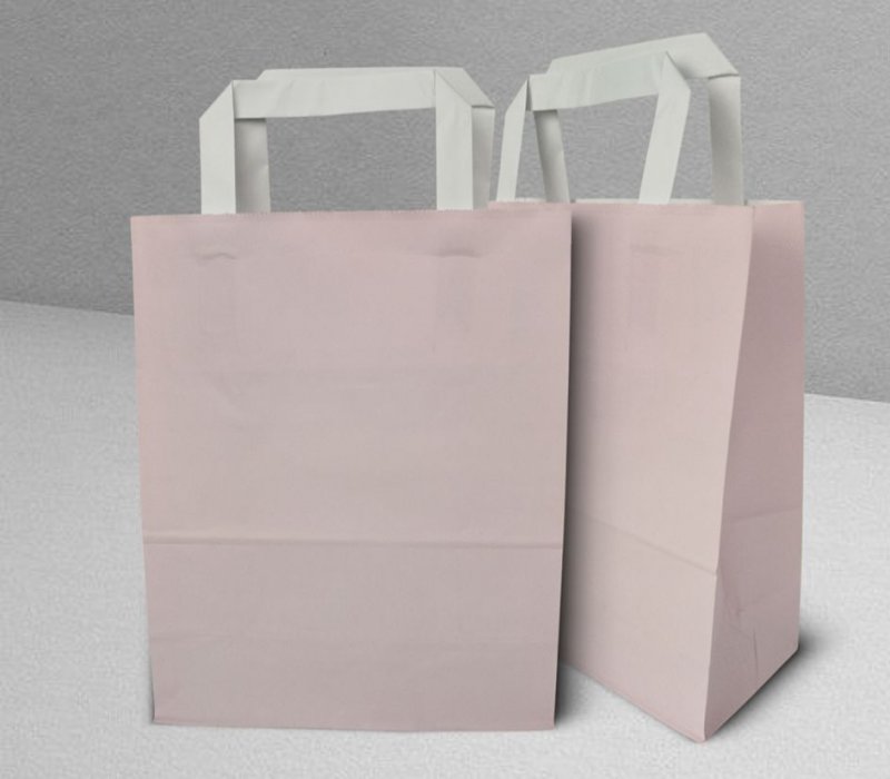 Подарочный пакет с плоскими ручками 200x100x250 "Розовый"