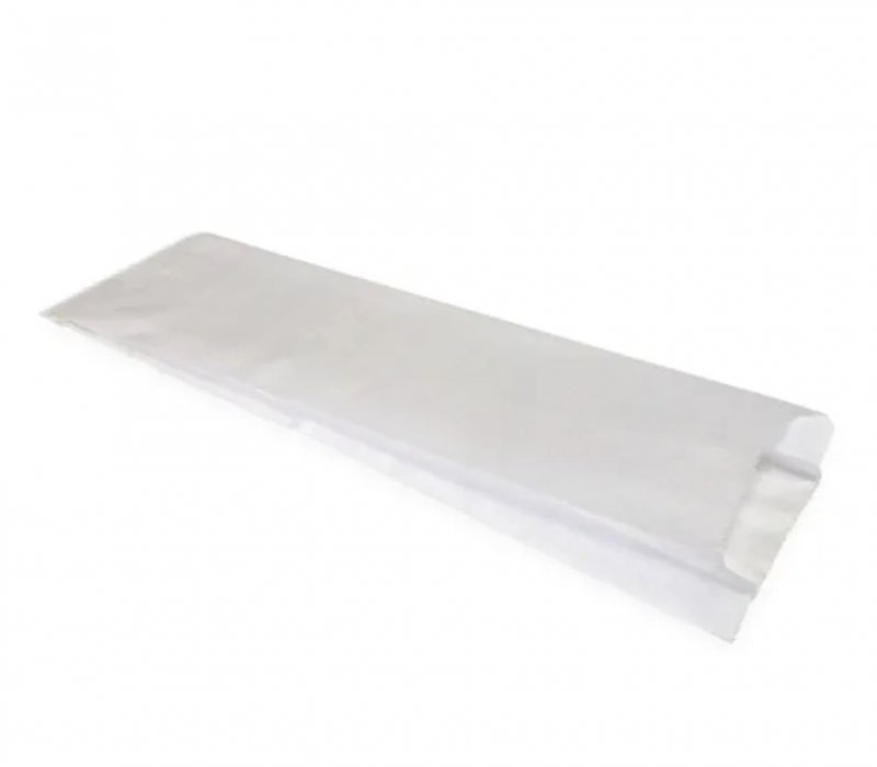 Белый пакет под багет 330x110x40