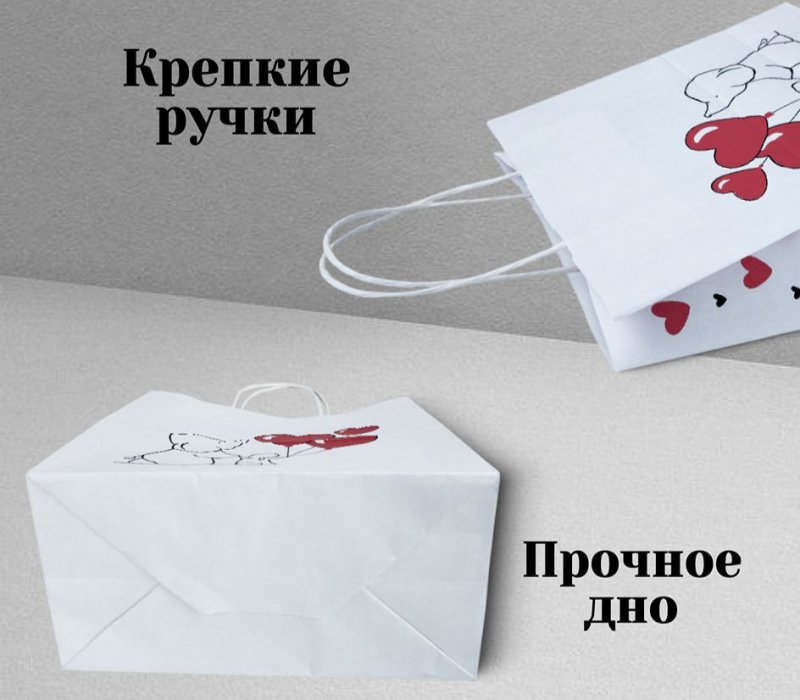 Подарочный пакет с кручеными ручками 220x120x250 "Слоник"