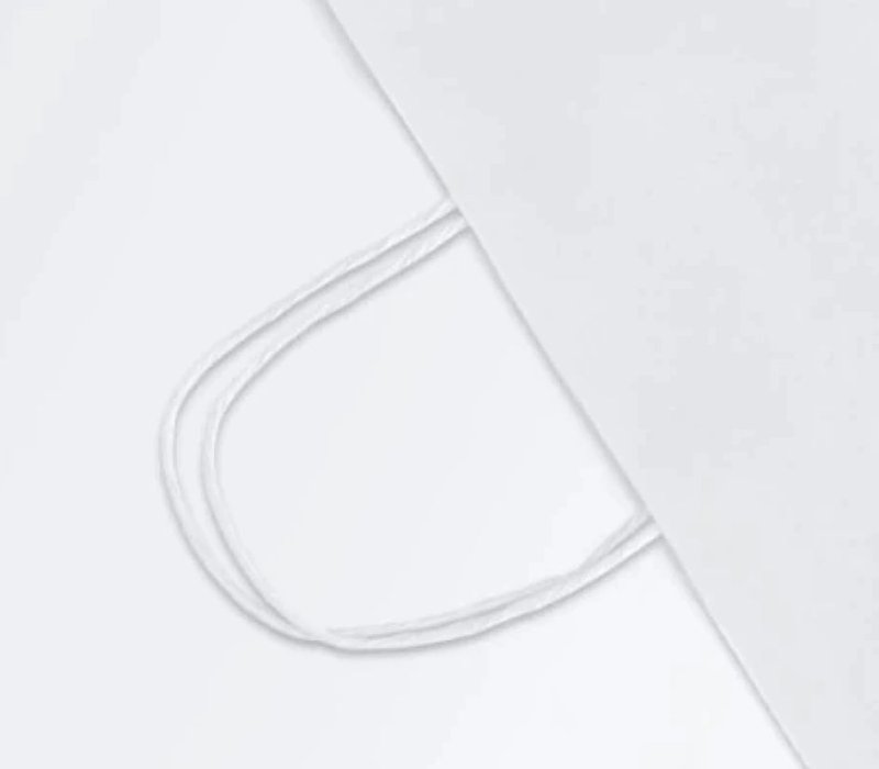 Белый пакет с кручеными ручками 220x120x250